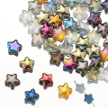 KG12 Koraliki szklane gwiazdki opalizujące 30szt kolorowe miks piękne