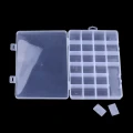 ORG10 Plastikowy pojemnik pudełko organizer 130x190mm zawiera 24 komórki
