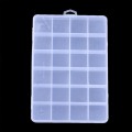 ORG10 Plastikowy pojemnik pudełko organizer 130x190mm zawiera 24 komórki
