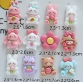 ZAW299 Zawieszka żywica jellycat miś królik zwierzątka cute miks 5szt