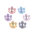 KOK207 Koraliki KWIATKI kwiatuszki przekładka kapturki 14mm opalizujące 20szt