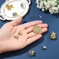 ZM2 Zestaw półfabrykatów elementów SERDUSZKA zapięcia magnetyczne 5szt platynowe
