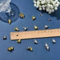 ZM2 Zestaw półfabrykatów elementów SERDUSZKA zapięcia magnetyczne 5szt platynowe