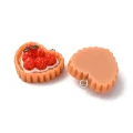 ZAW302 Zawieszki akrylowe z żywicy ciastko tarta truskawka KAWAII 2szt