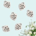 ZAW305 Zawieszki metalowe MADE WITH LOVE znacznik metka stare srebro 10szt