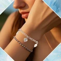 ZAW305 Zawieszki metalowe MADE WITH LOVE znacznik metka stare srebro 10szt