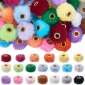 KDO1 Koraliki duży otwór European futerkowe FUTERKO kawaii cute mix 10szt