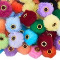 KDO1 Koraliki duży otwór European futerkowe FUTERKO kawaii cute mix 10szt