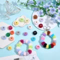 KDO1 Koraliki duży otwór European futerkowe FUTERKO kawaii cute mix 10szt