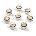 ZAW309 Zawieszka żywica miniatura jellycat kotek cofee filiżanka 1szt