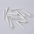 ZAW311 Zawieszki metalowe kolce kolec gotyk alternative stare srebro 5szt