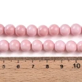 PLV11 Koraliki szklane ombre PASTELOVE 8mm 50szt akwarelki plamki różowe