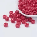 KOP147 Koraliki oponki akryl 9mm kandi pony bead czerwone malinowe 20szt