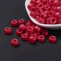 KOP147 Koraliki oponki akryl 9mm kandi pony bead czerwone malinowe 20szt