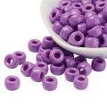 KOP148 Koraliki oponki akryl 9mm kandi pony bead fioletowe bakłażan 20szt