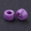 KOP148 Koraliki oponki akryl 9mm kandi pony bead fioletowe bakłażan 20szt