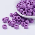 KOP148 Koraliki oponki akryl 9mm kandi pony bead fioletowe bakłażan 20szt
