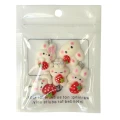 ZAW313 Zawieszka żywica jellycat królik truskawka zwierzątka cute miks 5szt