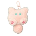 BRE18 Brelok breloczek KOTEK kot różowy miękka puszysta zawieszka kawaii