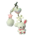 ST22 Smycz zawieszka brelok do telefonu KRÓLIK króliczek biały kawaii