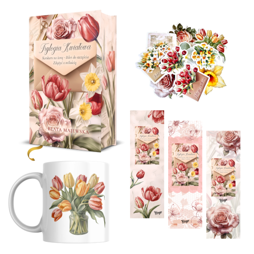 Beata Majewska Trylogia kwiatowa - książka wydanie specjalne + duży pakiet gadżetów