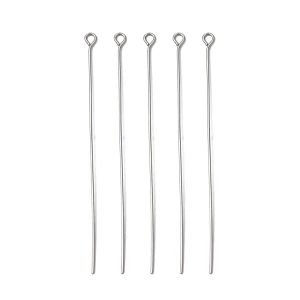 I31 Igły jubilerskie szpilki haczyki 65mm 0,7mm 30szt stal nierdzewna