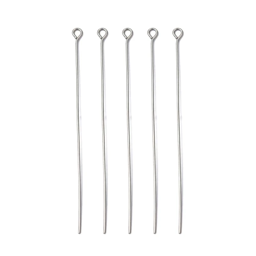 I31 Igły jubilerskie szpilki haczyki 65mm 0,7mm 30szt stal nierdzewna