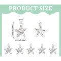 ZAW317 Zawieszki charm metalowe ROZGWIAZDA rozgwiazdy do bransoletek 10szt