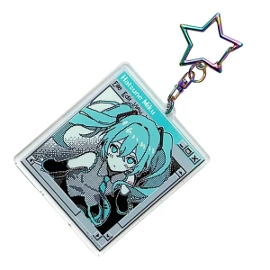 BHM40 Brelok breloczek akrylowy hand made Hatsune Miku pixel art