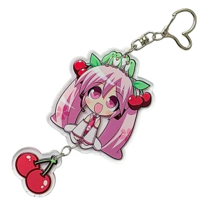 BHM44 Brelok breloczek akrylowy hand made Hatsune Miku Sakura wisienki 