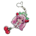 BHM44 Brelok breloczek akrylowy hand made Hatsune Miku Sakura wisienki