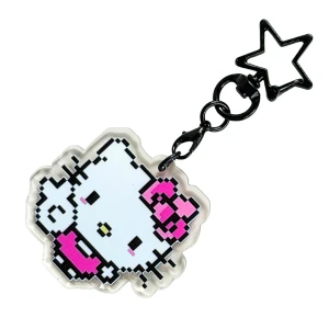 BHM46 Brelok breloczek akrylowy hand made pleksa Hello Kitty kotek pixel art