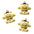 ZAW320 Zawieszka z żywicy akrylowej 1szt figurka Hello Kitty Pompom żółta