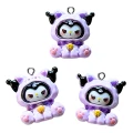 ZAW321 Zawieszka z żywicy akrylowej 1szt figurka Hello Kitty Kuromi fioletowa