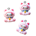 ZAW323 Zawieszka z żywicy akrylowej 1szt figurka Hello Kitty różowa