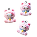 ZAW323 Zawieszka z żywicy akrylowej 1szt figurka Hello Kitty różowa