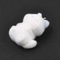 Zawieszka KOT Kotek kitty puszysty biały futerko aksamit