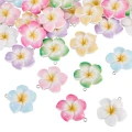 Zawieszki akrylowe KWIAT LEI kwiatki PLUMERIA hibiskus LOTOS 34mm