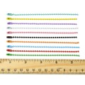 Zestaw łańcuszek kulkowy z zapięciem 2.5mm 12cm 50szt mix w pudełku
