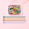 Zestaw łańcuszek kulkowy z zapięciem 2.5mm 12cm 50szt mix w pudełku