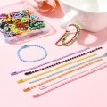 Zestaw łańcuszek kulkowy z zapięciem 2.5mm 12cm 50szt mix w pudełku