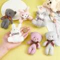 zestaw breloków breloczki cute misie i króliczki pluszowe