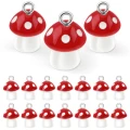 ZAW343 Zawieszki akrylowe z żywicy grzyby grzybki muchomor KAWAII 2szt