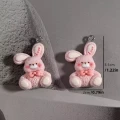 ZAW345 Zawieszki akrylowe z żywicy zwierzątka kot miś pingwin KAWAII 5szt