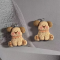 ZAW345 Zawieszki akrylowe z żywicy zwierzątka kot miś pingwin KAWAII 5szt