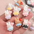 ZAW347 Zawieszki z żywicy króliczki królik bunny balonik serduszko 6szt mix