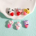 ZAW348 Zawieszki z żywicy Hello Kitty Melody Kuromi i inni 6szt mix