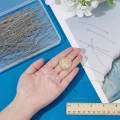 I32 Igły jubilerskie szpilki haczyki 70mm cienkie 0,5mm 30szt stal nierdzewna