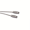 BRE30 Baza breloka linka stalowa skręcana kółko do kluczy 16cm 5szt