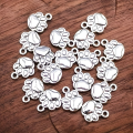 ZAW355 Zawieszki charm metalowe łapka łapa psia kota do bransoletek 5szt